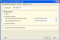 okno konfiguracji przekazu w programie P�atnik